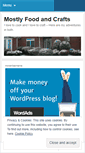 Mobile Screenshot of mostlyfoodandcrafts.wordpress.com