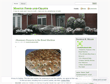 Tablet Screenshot of mostlyfoodandcrafts.wordpress.com