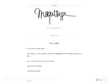 Tablet Screenshot of monmaquillage.wordpress.com