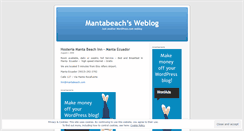 Desktop Screenshot of mantabeach.wordpress.com