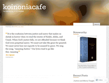 Tablet Screenshot of koinoniacafe.wordpress.com
