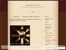 Tablet Screenshot of infinitycollars.wordpress.com