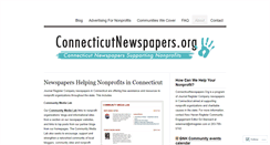 Desktop Screenshot of connecticutnewspapers.wordpress.com