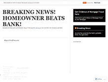 Tablet Screenshot of mortgagelegaldefense.wordpress.com