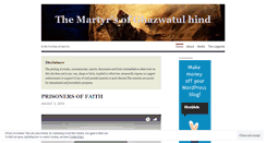 Desktop Screenshot of muslimmartyrs.wordpress.com