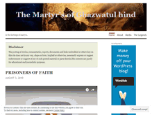 Tablet Screenshot of muslimmartyrs.wordpress.com