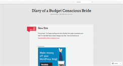 Desktop Screenshot of budgetconsciousbride.wordpress.com