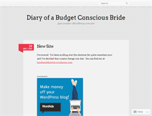 Tablet Screenshot of budgetconsciousbride.wordpress.com