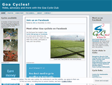 Tablet Screenshot of goacycles.wordpress.com