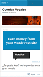 Mobile Screenshot of cuerdasvocales.wordpress.com