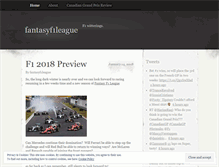 Tablet Screenshot of fantasyf1league.wordpress.com