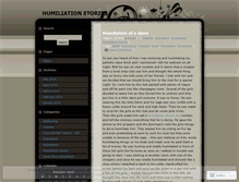 Tablet Screenshot of malehumiliationstories.wordpress.com