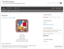 Tablet Screenshot of iosuniverse.wordpress.com