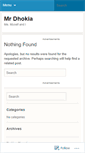 Mobile Screenshot of dhokia.wordpress.com