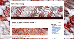 Desktop Screenshot of nomadicsonblog.wordpress.com