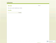 Tablet Screenshot of mikaelos.wordpress.com
