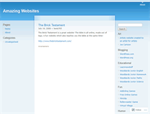 Tablet Screenshot of amazingwebsites.wordpress.com