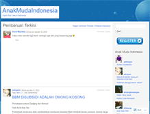 Tablet Screenshot of anakmudaindonesia.wordpress.com