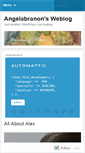 Mobile Screenshot of angelabranon.wordpress.com