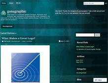 Tablet Screenshot of gonegraphic.wordpress.com