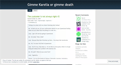 Desktop Screenshot of gimmekarelia.wordpress.com