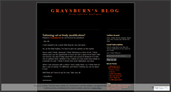 Desktop Screenshot of graysburn.wordpress.com