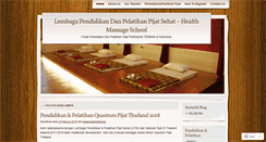 Desktop Screenshot of belajarpijatprofesional.wordpress.com