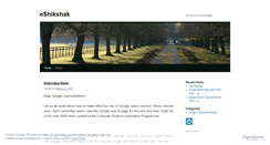 Desktop Screenshot of eshikshak.wordpress.com