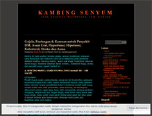 Tablet Screenshot of kambingsenyum.wordpress.com