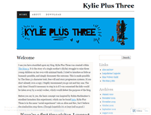 Tablet Screenshot of kylieplusthree.wordpress.com