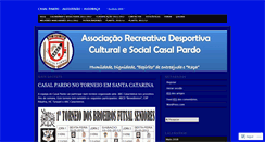 Desktop Screenshot of casalpardofutsal.wordpress.com