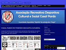 Tablet Screenshot of casalpardofutsal.wordpress.com