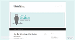 Desktop Screenshot of littleowlpress.wordpress.com