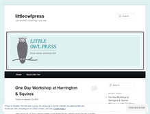 Tablet Screenshot of littleowlpress.wordpress.com