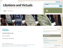 Tablet Screenshot of libationsandvictuals.wordpress.com