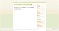 Desktop Screenshot of musicainternacional.wordpress.com