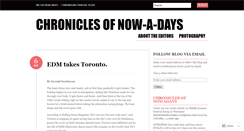 Desktop Screenshot of chroniclesofnowadays.wordpress.com