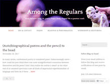 Tablet Screenshot of amongtheregulars.wordpress.com