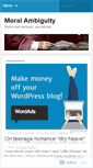 Mobile Screenshot of moralambiguity.wordpress.com