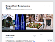 Tablet Screenshot of kangenwaterrestaurants.wordpress.com