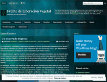 Tablet Screenshot of frenteliberacionvegetal.wordpress.com