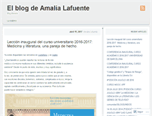 Tablet Screenshot of amalialafuente.wordpress.com