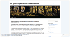 Desktop Screenshot of goedkopehotels.wordpress.com