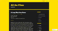 Desktop Screenshot of allthefilms.wordpress.com