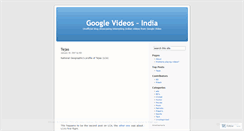 Desktop Screenshot of googlevideosindia.wordpress.com