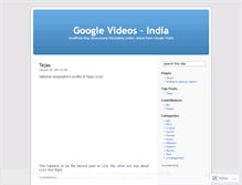 Tablet Screenshot of googlevideosindia.wordpress.com