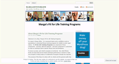 Desktop Screenshot of margasfitforlife.wordpress.com