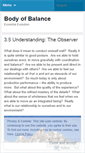 Mobile Screenshot of bodyofbalance.wordpress.com
