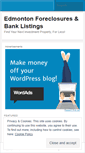 Mobile Screenshot of edmontonforeclosures.wordpress.com