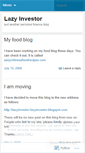 Mobile Screenshot of lazyinvestor.wordpress.com